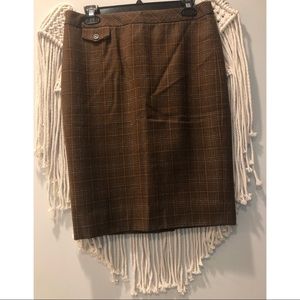 J. Crew Plaid Pencil Skirt